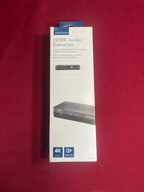 Insignia HDMI Audio Extractor 4K, Digital and Analog Out-New
